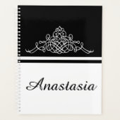 Elegantes Blumendesign Planer (Vorderseite)