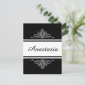 Elegantes Blumendesign Postkarte (Stehend Vorderseite)