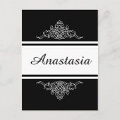 Elegantes Blumendesign Postkarte (Vorderseite)