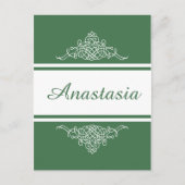 Elegantes Blumendesign Postkarte (Vorderseite)