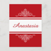 Elegantes Blumendesign Postkarte (Vorderseite)