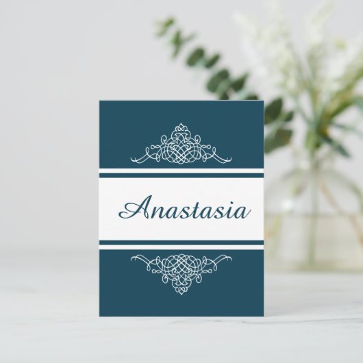 Elegantes Blumendesign Postkarte (Stehend Vorderseite)