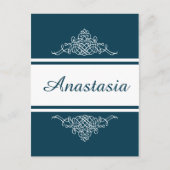 Elegantes Blumendesign Postkarte (Vorderseite)