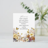 Elegantes Blumendesign Postkarte (Stehend Vorderseite)