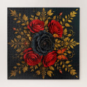 Elegantes Blumendesign Puzzle (Horizontal)