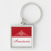 Elegantes Blumendesign Schlüsselanhänger (Vorne)