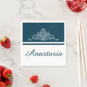 Elegantes Blumendesign Serviette (Beispiel)