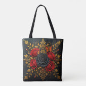 Elegantes Blumendesign Tasche (Rückseite)
