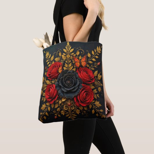 Elegantes Blumendesign Tasche (Von Nahem)
