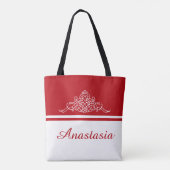 Elegantes Blumendesign Tasche (Rückseite)