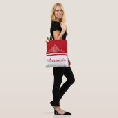 Elegantes Blumendesign Tasche (Am Model)