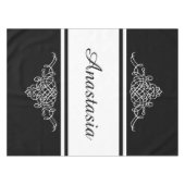Elegantes Blumendesign Tischdecke (Vorderseite (Horizontal))