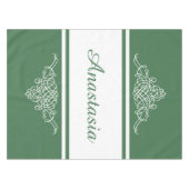 Elegantes Blumendesign Tischdecke (Vorderseite (Horizontal))