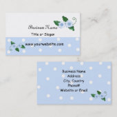 Elegantes Blumendesign Visitenkarte (Vorne/Hinten)