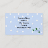 Elegantes Blumendesign Visitenkarte (Rückseite)