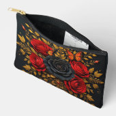 Elegantes Blumendesign Zubehörtasche (Offen)