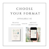 Elegantes Blumeneier Osterbrunch Einladung