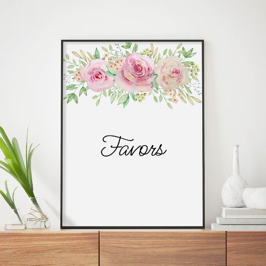 Elegantes Blumenfavors-Poster Poster