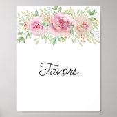 Elegantes Blumenfavors-Poster Poster (Vorne)
