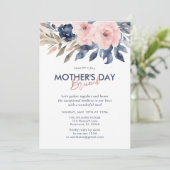 Elegantes Blumenfest Muttertag Einladung (Stehend Vorderseite)