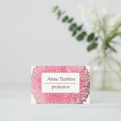 Elegantes BlumenFoto-berufliche Geschäfts-Karte Visitenkarte (Stehend Vorderseite)