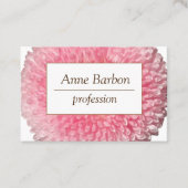 Elegantes BlumenFoto-berufliche Geschäfts-Karte Visitenkarte (Vorderseite)