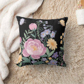 Elegantes Blumengarten Kissen (Decke)
