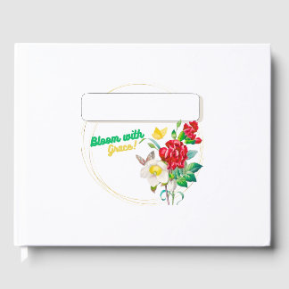 Elegantes Blumengästebuch 'Bloom with Grace' – Sti Gästebuch