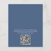 Elegantes Blumengebirgbudget Einladungen für Hochz Flyer (Hinten)