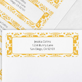 Elegantes Blumengelbes Chic Modernes Osterfest