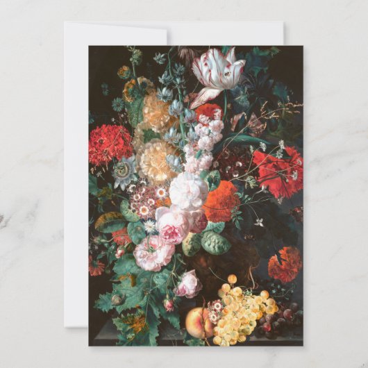 Elegantes Blumengemälde Geburtstagsparty Einladung (Rückseite)