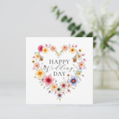 Elegantes Blumengemälde Karte (Stehend Vorderseite)