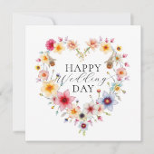 Elegantes Blumengemälde Karte (Vorderseite)