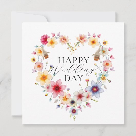 Elegantes Blumengemälde Karte (Vorderseite)