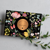 Elegantes Blumengeschäft in Rosa und Pastellfarben Dankeskarte