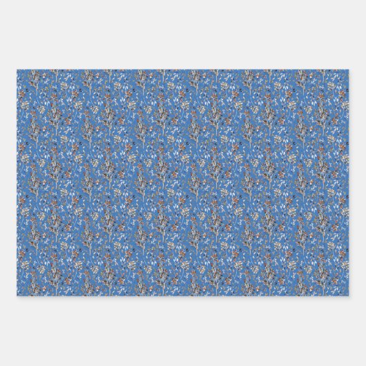 Elegantes Blumengeschenk Geschenkpapier Set (Vorderseite 3)