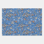 Elegantes Blumengeschenk Geschenkpapier Set (Vorderseite 2)