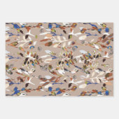 Elegantes Blumengeschenk Geschenkpapier Set (Vorderseite)