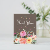 Elegantes Blumengeschenk oder Freundlichkeit Viele Postkarte (Stehend Vorderseite)