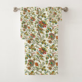 Elegantes, blumengeschmücktes Muster Badhandtuch Set (Insitu)