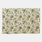 Elegantes, blumengeschmücktes Muster Geschirrtuch (Horizontal)