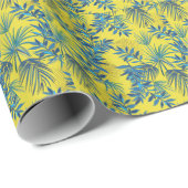 Elegantes, blumengeschmücktes Muster in Aquarellfa Geschenkpapier (Rolleneckpunkt)