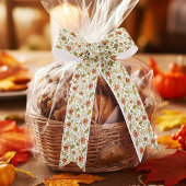 Elegantes, blumengeschmücktes Muster Satinband