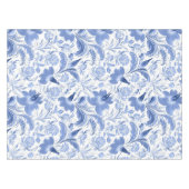 Elegantes, blumengeschmücktes Wasserfarbenmuster Tischdecke (Vorderseite (Horizontal))