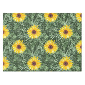 Elegantes, blumengeschmücktes Wasserfarbenmuster Tischdecke (Vorderseite (Horizontal))