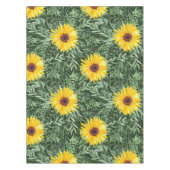 Elegantes, blumengeschmücktes Wasserfarbenmuster Tischdecke (Vorderseite)