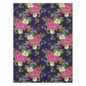 Elegantes, blumengeschmücktes Wasserfarbenmuster Tischdecke (Vorderseite)