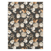 Elegantes, blumengeschmücktes Wasserfarbenmuster Tischdecke (Vorderseite)