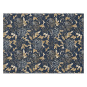 Elegantes, blumengeschmücktes Wasserfarbenmuster Tischdecke (Vorderseite (Horizontal))