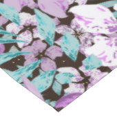 Elegantes, blumengeschmücktes Wasserfarbenmuster Tischdecke (Schrägansicht)